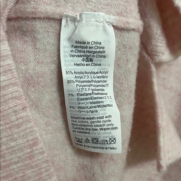 J. Crew Women's Sweater XS Crew Neck Light Pink Bubblegum Cozy Chic Stretchy - Picture 9 of 9